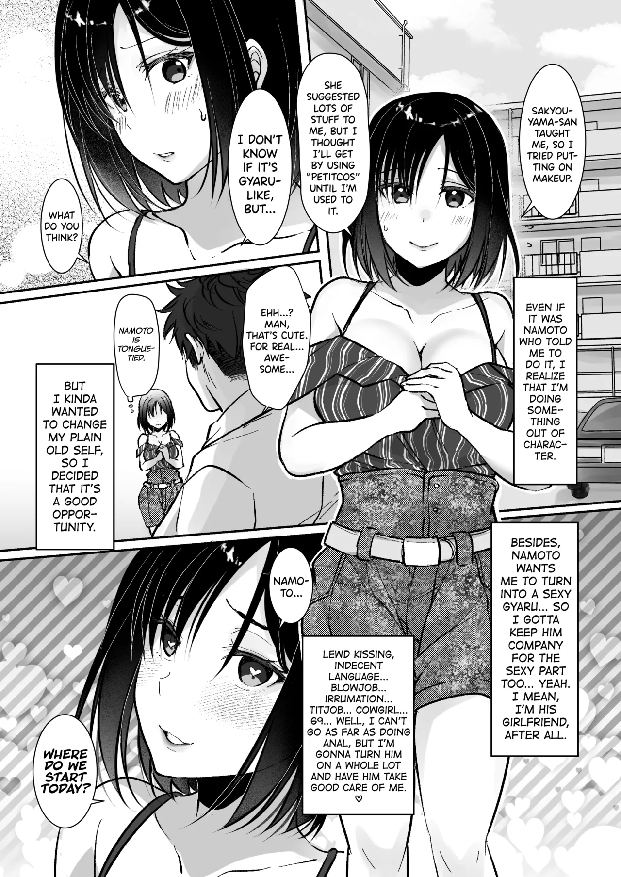 Hentai Manga Comic-MistakeR ~Fucking My Plain. Stacked Childhood Friend to Turn Her Into a Sexy Gyaru, Summer Vacation Part~-Read-22
